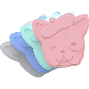 Bentgo Buddies Glitter Reusable Ice Packs – Slim Ice Packs for Lunch Boxes, Lunch Bags, and Coolers – Multicolored 4-Pack (Mermaid)(Puppy)