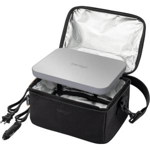 Bentgo Heat – Electric Lunch Bag & Food Warmer for Reheating Meals in Car, at Work & More – Heated Lunch Box Warmer for Adults, Students & Shift Workers, 12V/24V Auto & 120V Wall Cords (Carbon Black)(Carbon Black)