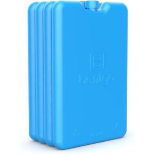 Bentgo Ice Lunch Chillers – Ultra-Thin Ice Packs Perfect for Everyday Use in Lunch Bags, Lunch Boxes and Coolers – 4 Pack (Blue)(Blue)