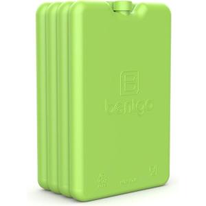 Bentgo Ice Lunch Chillers – Ultra-Thin Ice Packs Perfect for Everyday Use in Lunch Bags, Lunch Boxes and Coolers – 4 Pack (Blue)(Green)