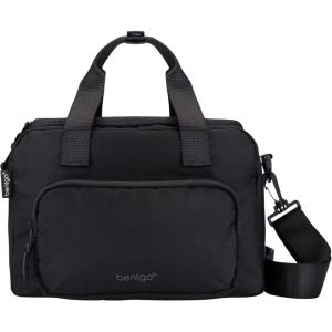 Bentgo Insulated Lunch Bag – Extra-Large Capacity Adult Lunch Bag with Shoulder Strap and External Storage Compartment, Durable, Lightweight, Ideal for Work, School, & Meals On the Go (Lavender)(Obsidian)