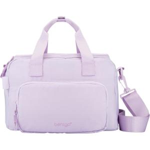 Bentgo Insulated Lunch Bag – Extra-Large Capacity Adult Lunch Bag with Shoulder Strap and External Storage Compartment, Durable, Lightweight, Ideal for Work, School, & Meals On the Go (Lavender)(Lavender)