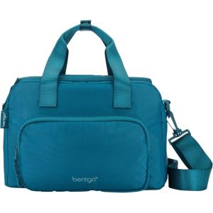 Bentgo Insulated Lunch Bag – Extra-Large Capacity Adult Lunch Bag with Shoulder Strap and External Storage Compartment, Durable, Lightweight, Ideal for Work, School, & Meals On the Go (Lavender)(Deep Teal)