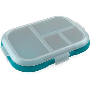 Bentgo Kids Chill Tray with Transparent Cover – Reusable, BPA-Free, 4-Compartment Meal Prep Container with Built-In Portion Control for Healthy On-the-Go Lunches (Confetti Edition: Vivid Orchid)(Truly Teal Speckle)