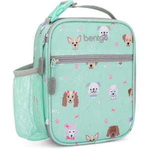 Bentgo® Kids Insulated Lunch Tote – Water-Resistant, Reusable, Lightweight & Durable Lunch Bag with Water Bottle Holder & Mesh Pocket, Fits Lunch Box & Water Bottle – Ideal for Ages 3+ (Puppy)(Puppy)