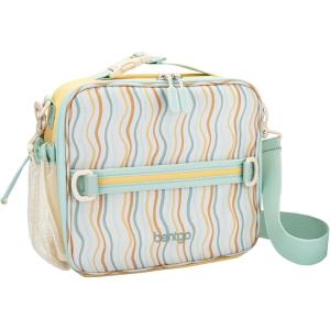 Bentgo Kids Lunch Bag (Whimsy & Wonder Collection) – Durable, Double-Insulated Lunch Bag for Kids 3+; Holds Lunch Box/Water Bottle/Snacks; Water-Resistant Fabric & Zip Pockets (Starry Sprinkle)(Wavy)