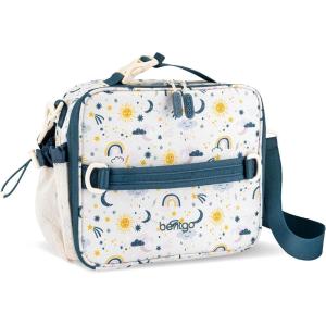 Bentgo Kids Lunch Bag (Whimsy & Wonder Collection) – Durable, Double-Insulated Lunch Bag for Kids 3+; Holds Lunch Box/Water Bottle/Snacks; Water-Resistant Fabric & Zip Pockets (Starry Sprinkle)(Friendly Skies)