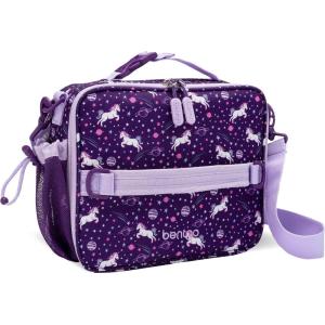 Bentgo Kids Lunch Bag (Whimsy & Wonder Collection) – Durable, Double-Insulated Lunch Bag for Kids 3+; Holds Lunch Box/Water Bottle/Snacks; Water-Resistant Fabric & Zip Pockets (Starry Sprinkle)(Unicorn)