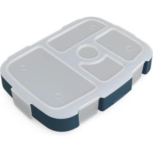 Bentgo® Kids Prints Tray with Transparent Cover – Reusable, BPA-Free, 5-Compartment Meal Prep Container with Built-In Portion Control for Healthy Meals At Home & On the Go (Trains)(Friendly Skies)