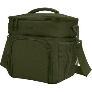 Bentgo Prep Deluxe Insulated Multimeal Bag – Lunch Box Bag, Holds 5 Meals, Premium Insulation up to 8 Hrs, Durable, Water-Resistant – Large Capacity For Adult Meal Prep (Navy Blue)(Dark Green)