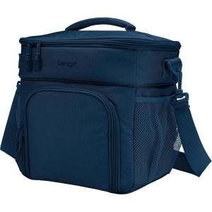 Bentgo Prep Deluxe Insulated Multimeal Bag – Lunch Box Bag, Holds 5 Meals, Premium Insulation up to 8 Hrs, Durable, Water-Resistant – Large Capacity For Adult Meal Prep (Navy Blue)(Navy Blue)