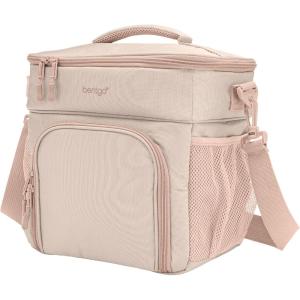 Bentgo Prep Deluxe Insulated Multimeal Bag – Lunch Box Bag, Holds 5 Meals, Premium Insulation up to 8 Hrs, Durable, Water-Resistant – Large Capacity For Adult Meal Prep (Navy Blue)(Sand)