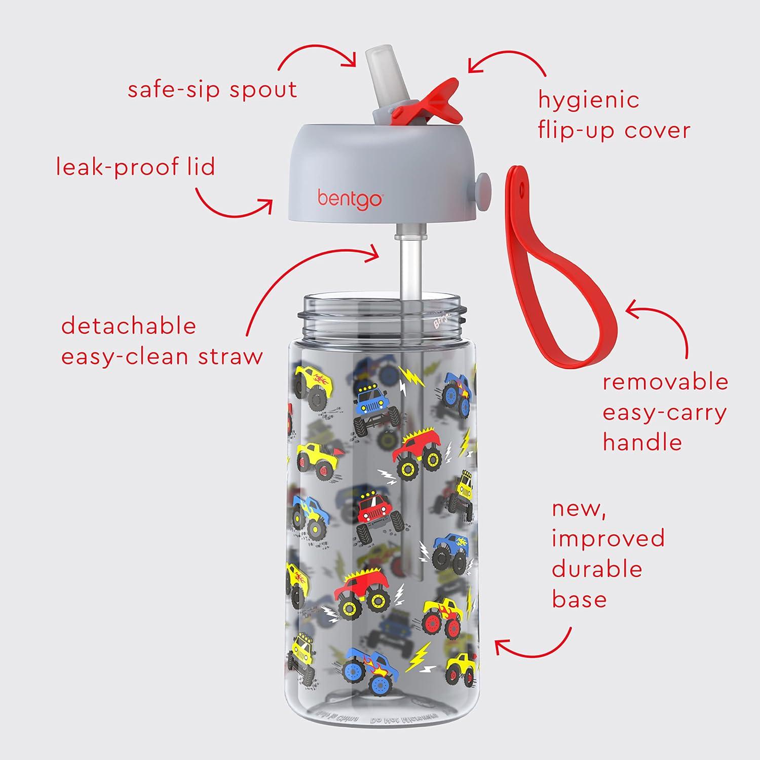 imageBentgo Kids Lunch Bag Set Water Bottle New amp Improved 2023 Trucks