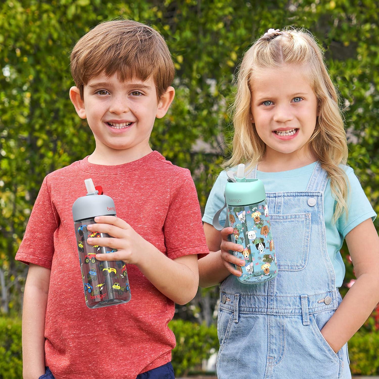imageBentgo Kids Lunch Bag Set Water Bottle New amp Improved 2023 Trucks