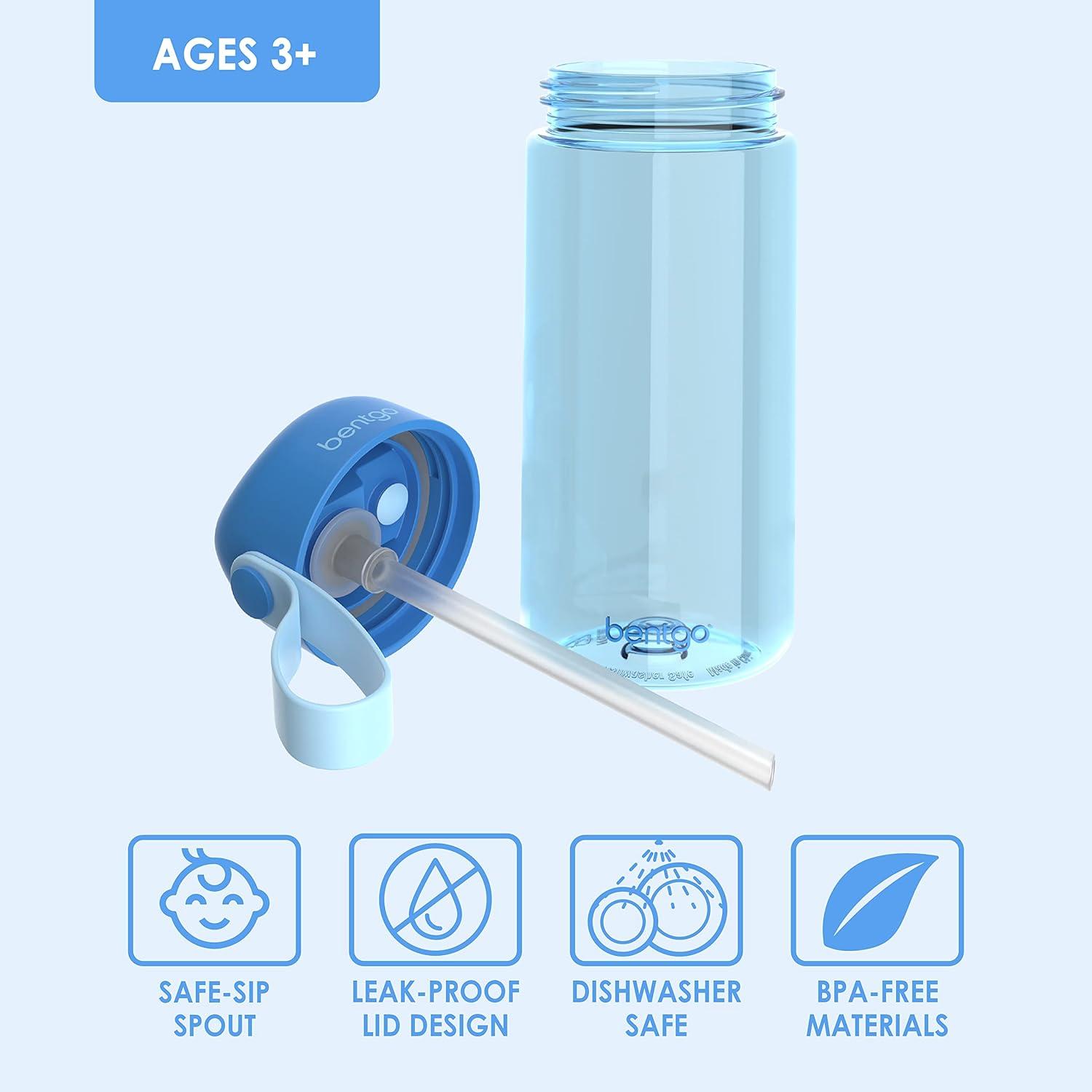 imageBentgo Kids Lunch Box Kids Water Bottle New amp Improved 2023 Blue