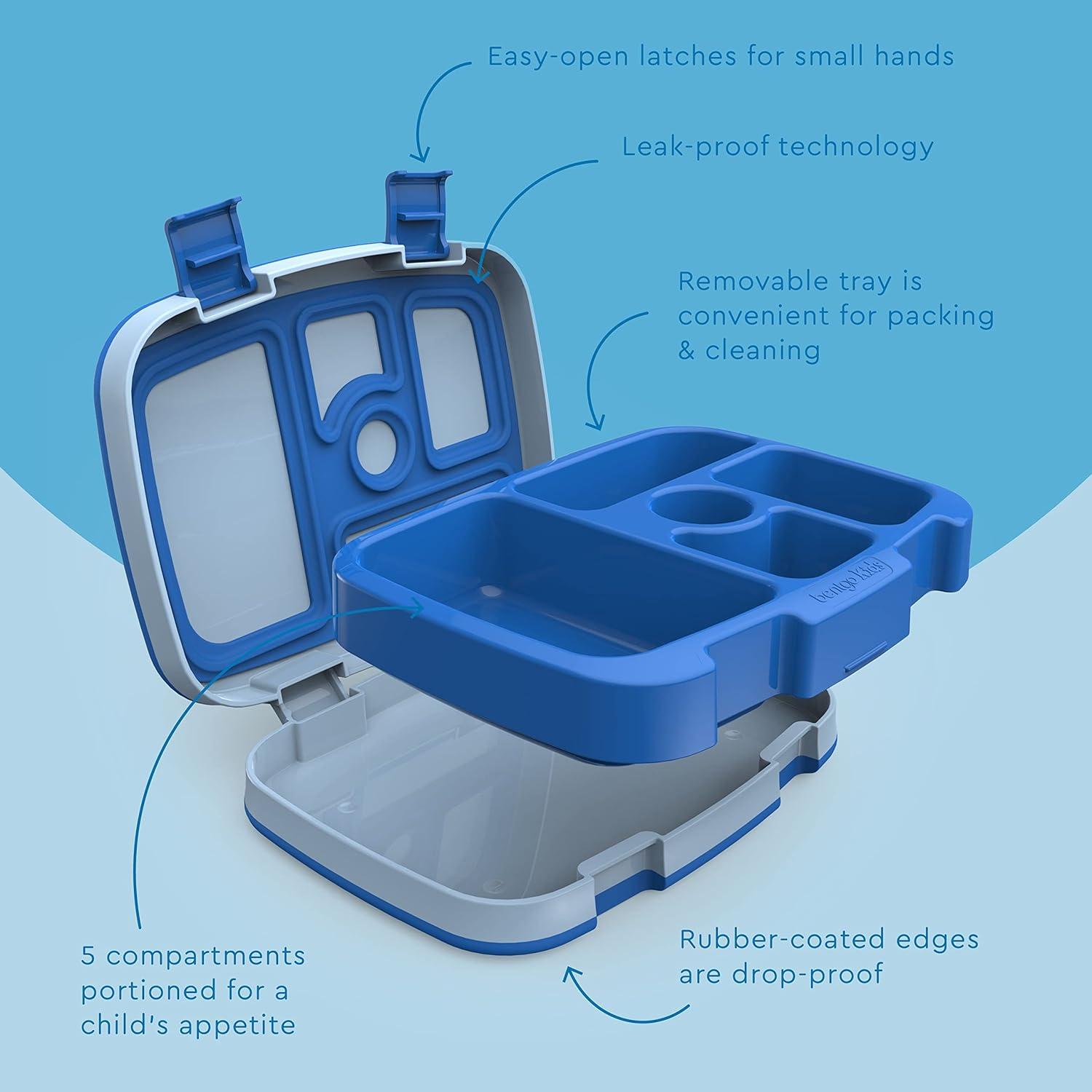 imageBentgo Kids Lunch Box Kids Water Bottle New amp Improved 2023 Blue