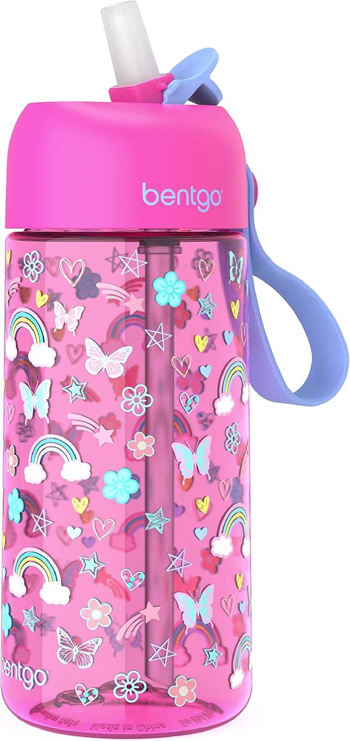 imageBentgo Kids Prints Lunch Box Kids Water Bottle New amp Improved 2023 Rainbows and Butterflies