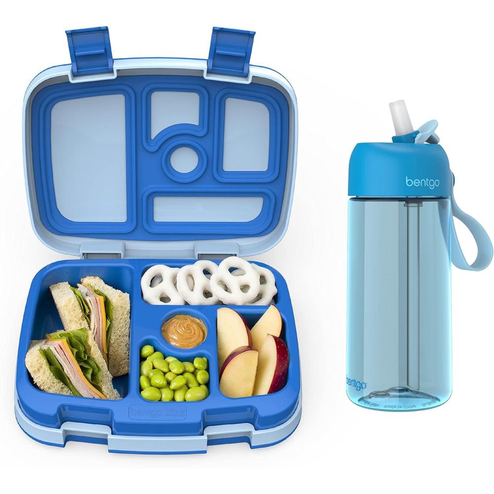 imageBentgo Kids Lunch Box Kids Water Bottle New amp Improved 2023 Blue