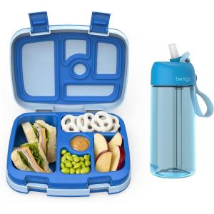 Bentgo® Kids Lunch Box Kids Water Bottle – New & Improved 2023 (Blue)