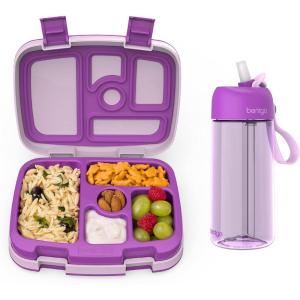 Bentgo® Kids Lunch Box Water Bottle – New & Improved 2023 (Purple)