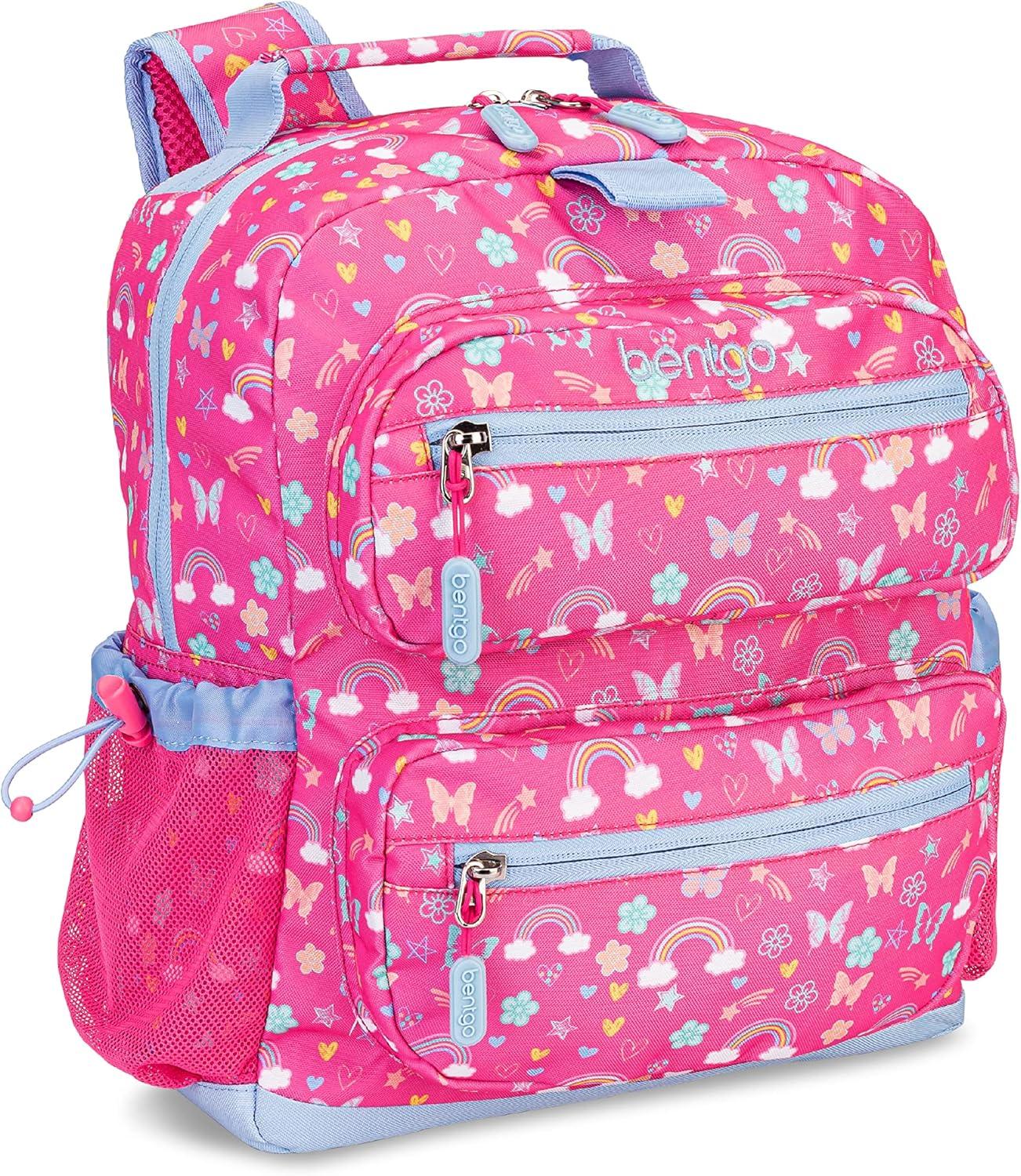 imageBentgo Kids 14 Backpack Set With Kids Prints Lunch Box Rainbows and Butterflies