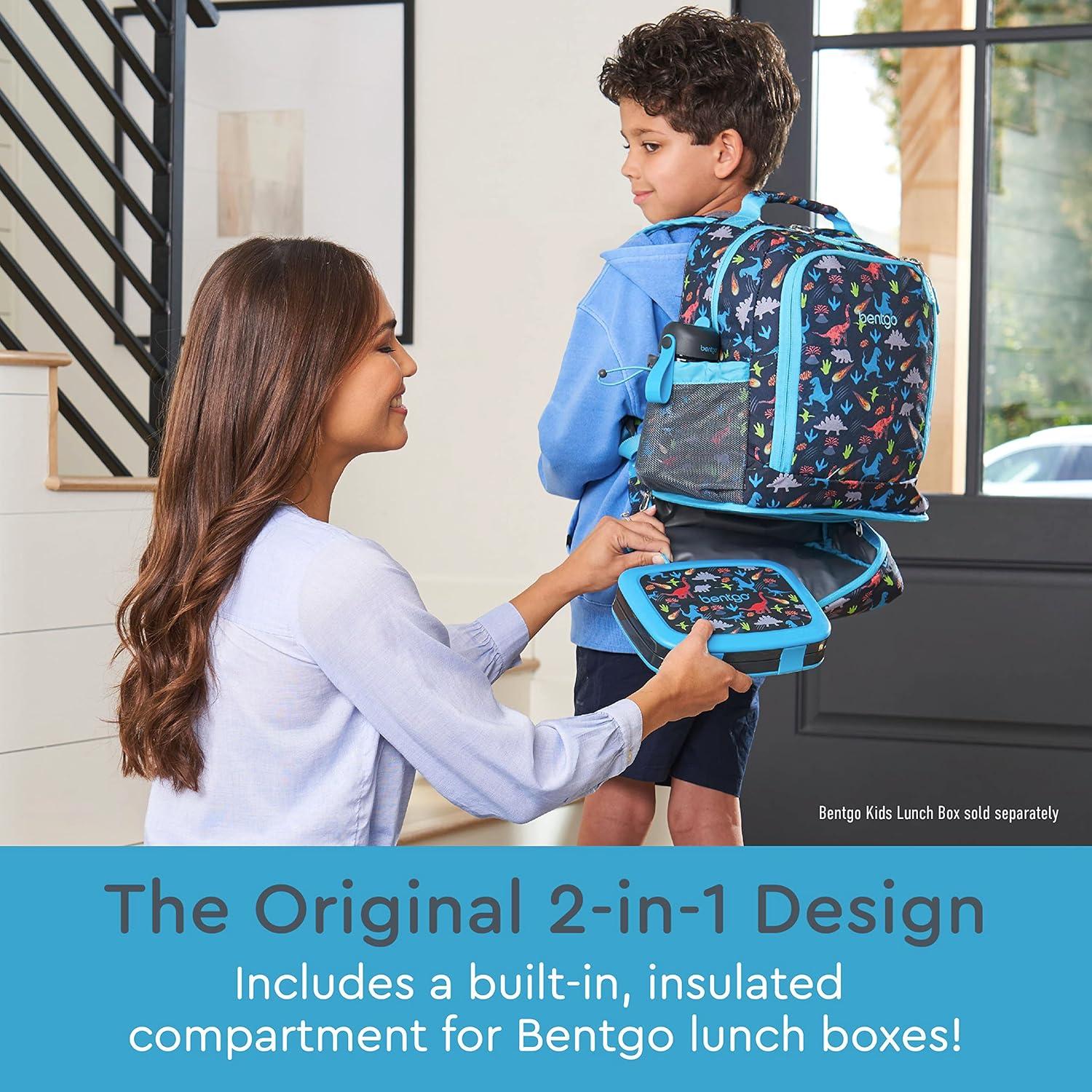 imageBentgo Kids 2in1 Backpack amp Insulated Lunch Bag Set Water Bottle New amp Improved 2023 Dinosaur