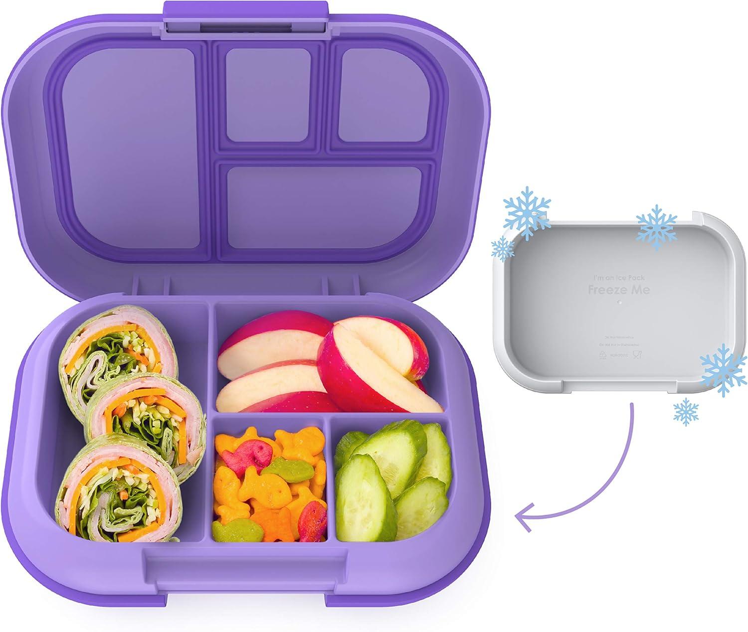 imageBentgo Kids Chill Lunch Box With Kids Reusable Plastic Utensils Purple