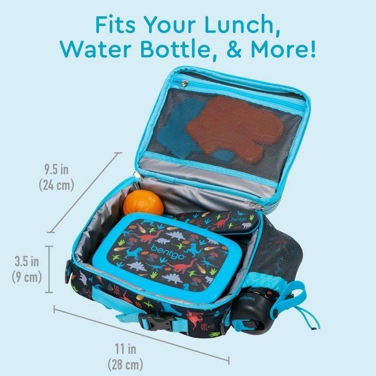 imageBentgo Kids Lunch Bag Set Water Bottle New amp Improved 2023 Dinosaur