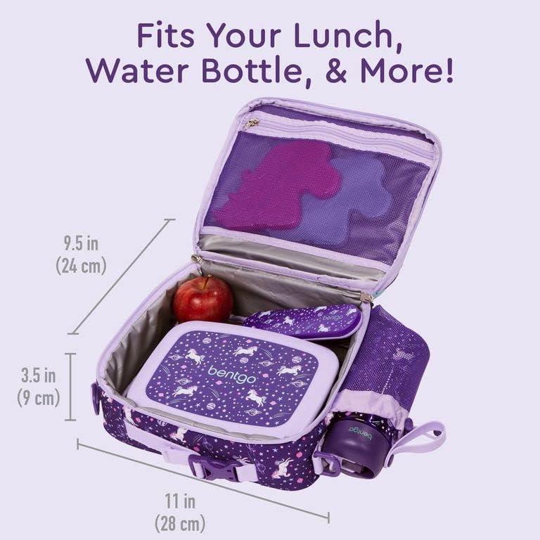 imageBentgo Kids Lunch Bag Set Water Bottle New amp Improved 2023 Unicorn