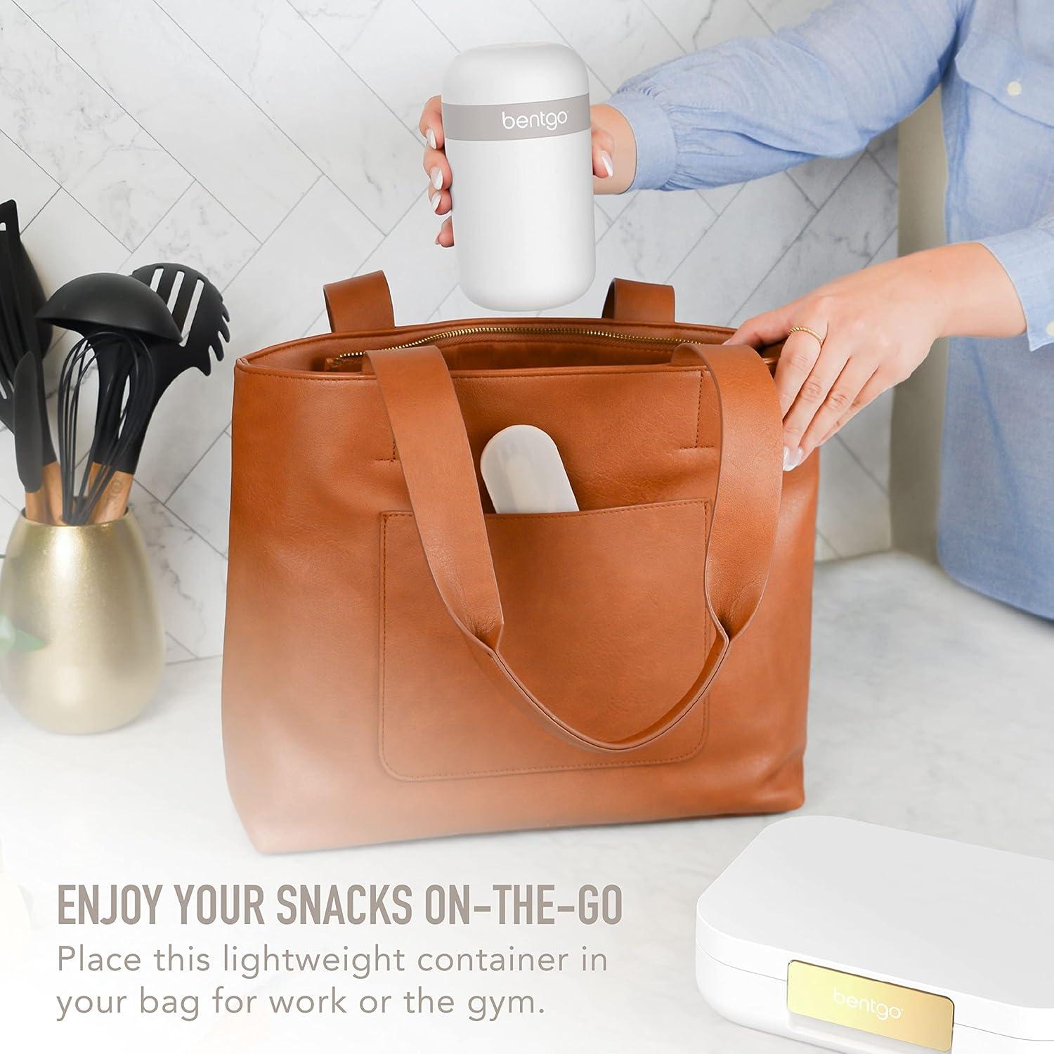 imageBentgo Modern BentoStyle Lunch Box Set With Reusable Snack Cup White