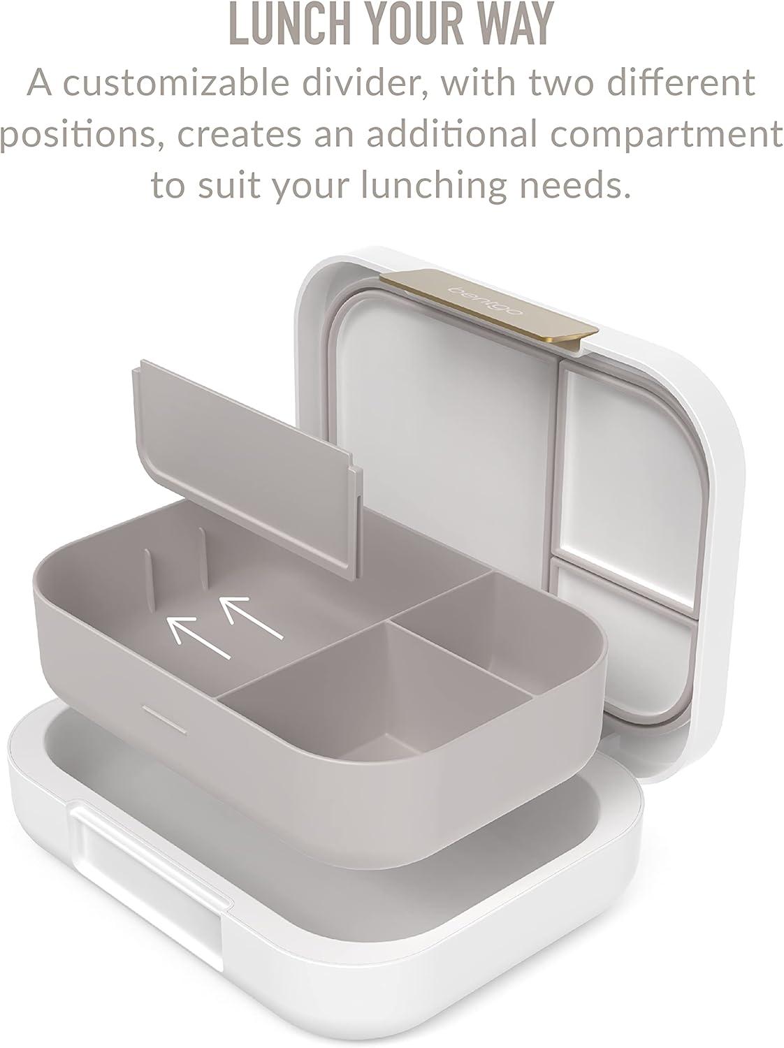 imageBentgo Modern BentoStyle Lunch Box Set With Reusable Snack Cup White