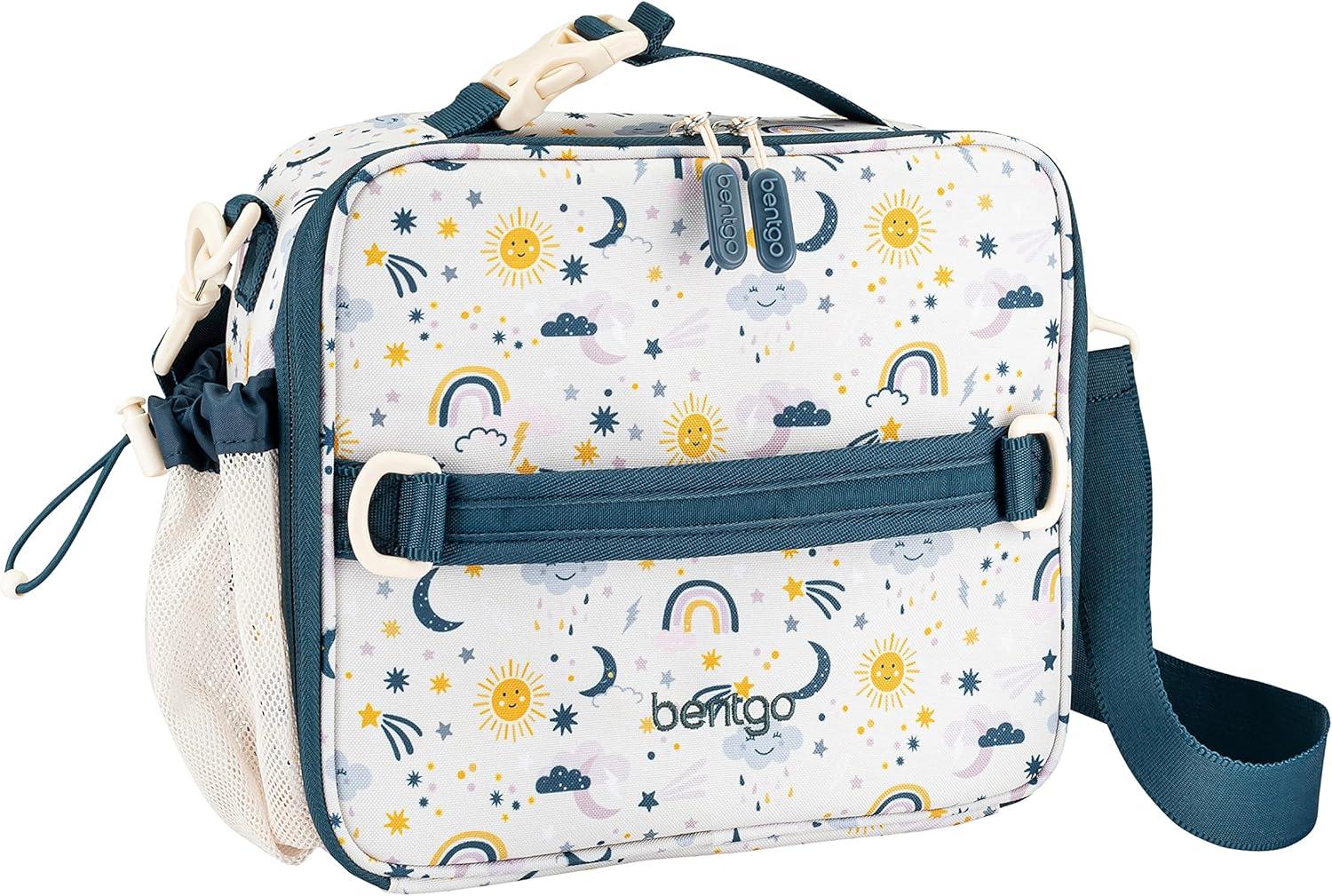 imageBentgo Prints Insulated Lunch Bag Set With Kids BentoStyle Lunch Box Friendly Skies