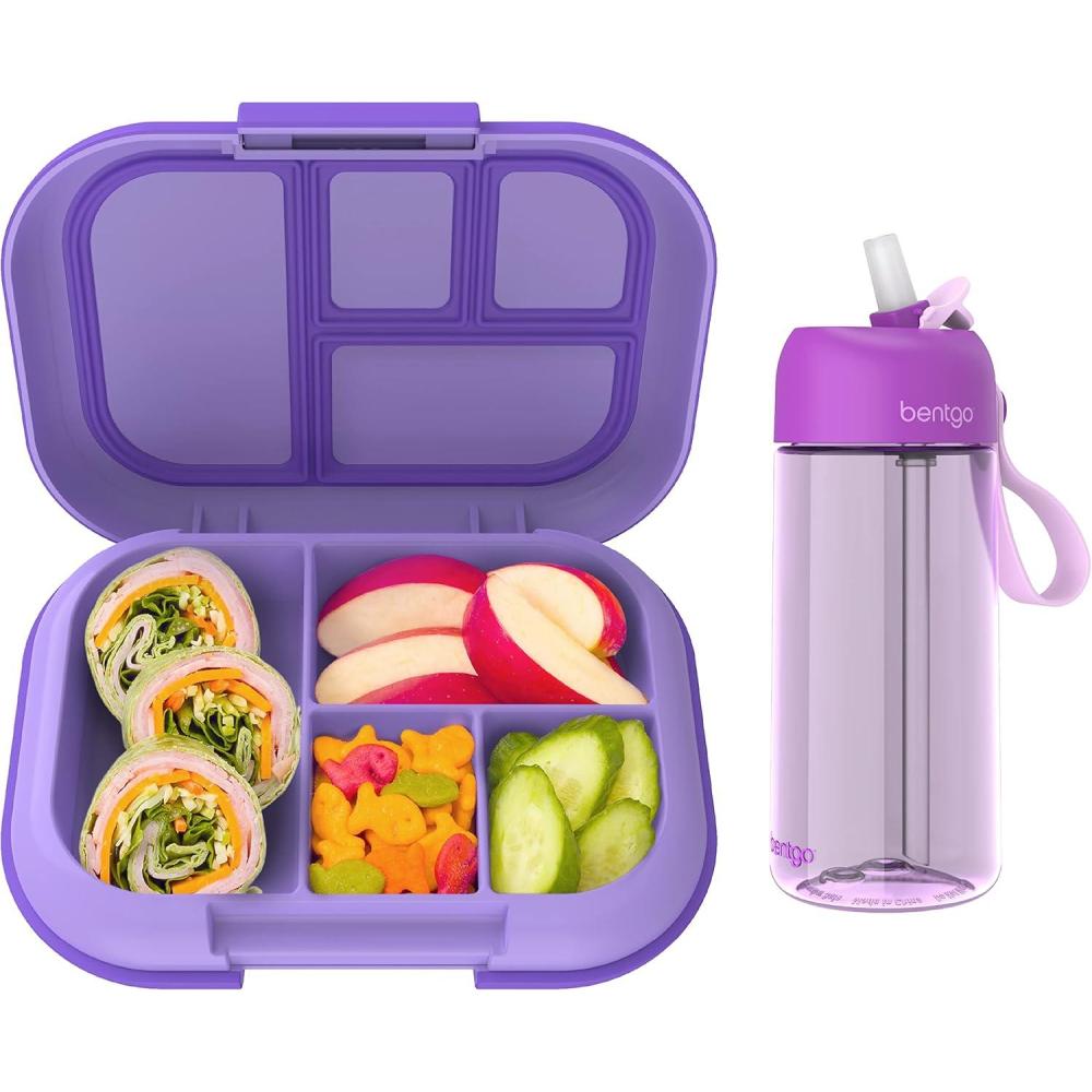 imageBentgo Kids Chill Lunch Box Water Bottle New amp Improved 2023 Purple