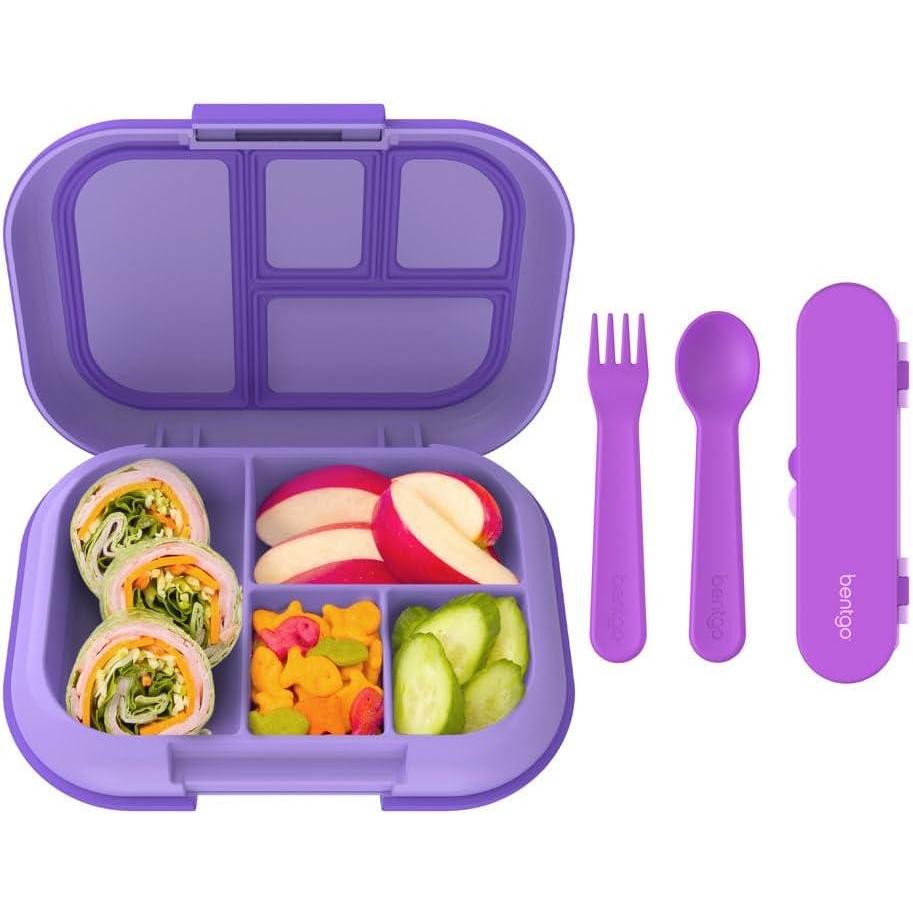 imageBentgo Kids Chill Lunch Box With Kids Reusable Plastic Utensils Purple