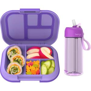 Bentgo® Kids Chill Lunch Box Water Bottle – New & Improved 2023 (Purple)