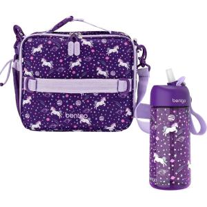 Bentgo® Kids Lunch Bag Set Water Bottle – New & Improved 2023 (Unicorn)