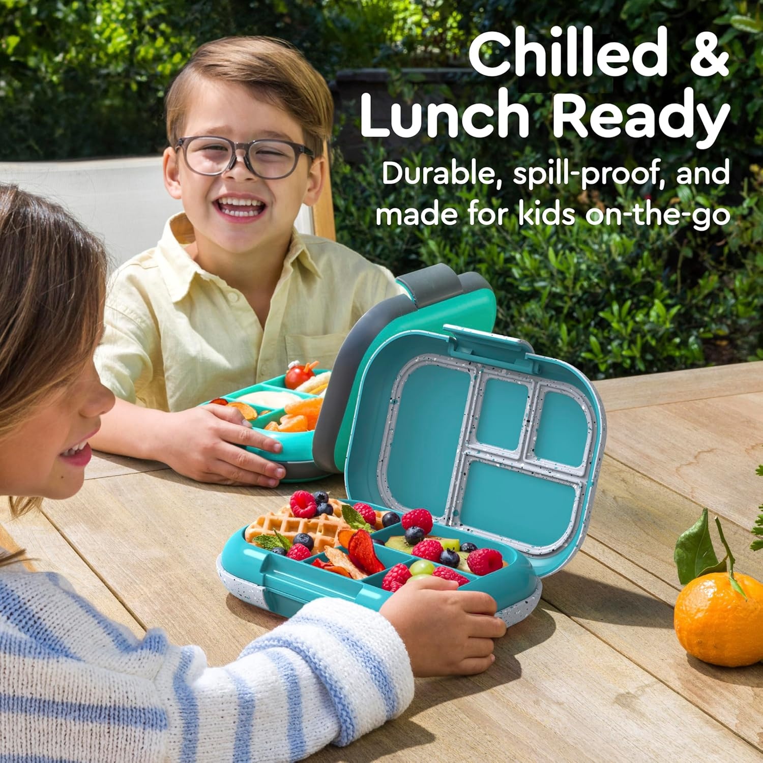 image:imageBentgo Chill Kids Truly Teal and Chill Max Clay Green amp Gray Lunch Box Set