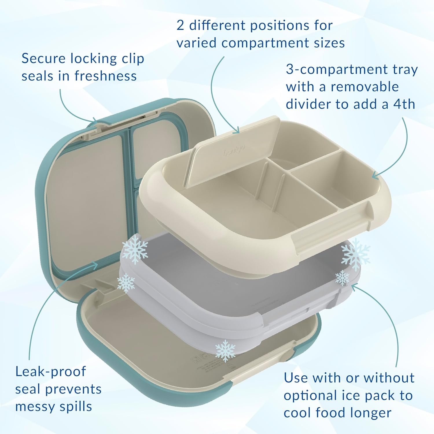 image:imageBentgo Chill Kids Vivid Orchid and Chill Max Bone amp Glacier Blue Lunch Box Set
