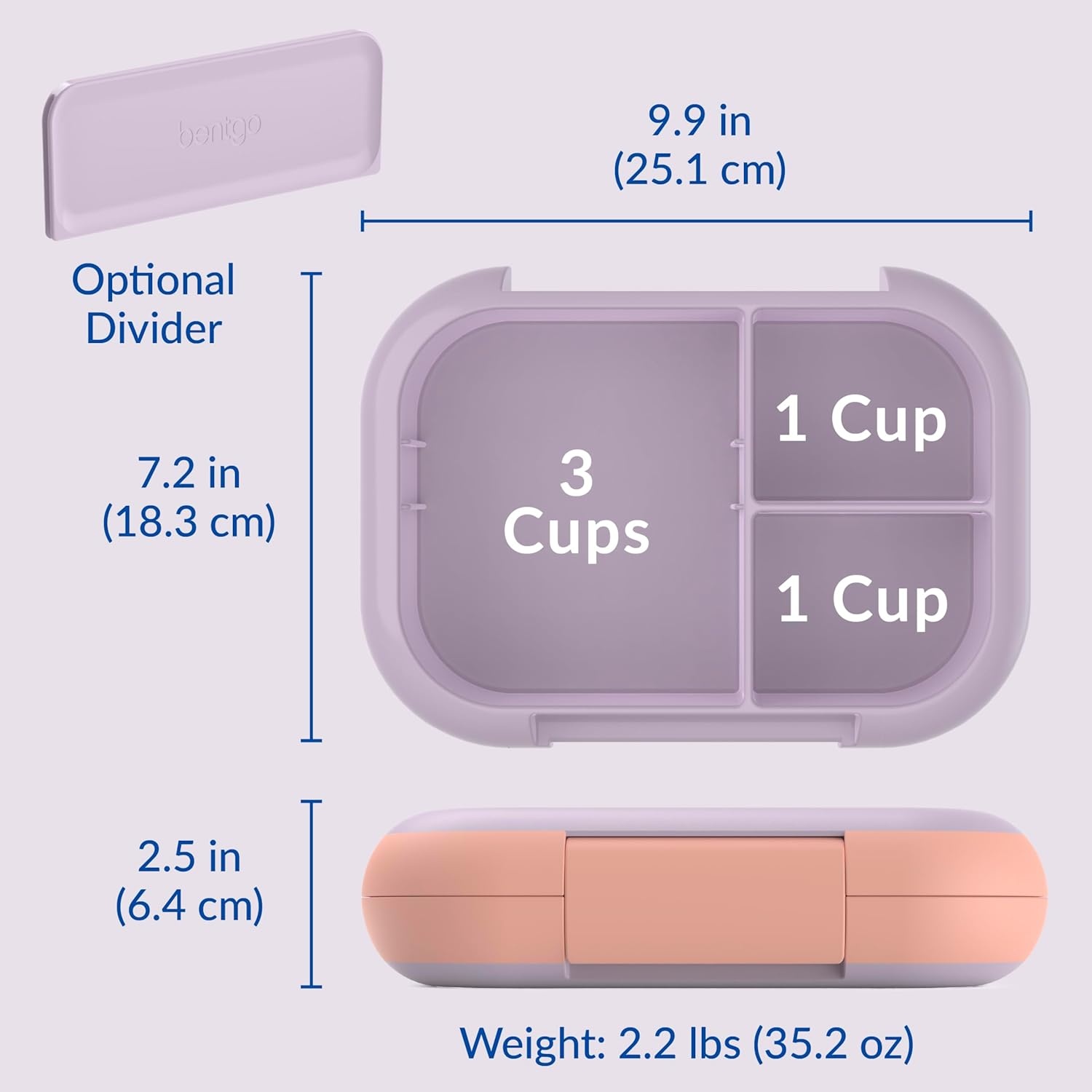 image:imageBentgo Chill Set With Max Lavender amp Peach Blossom and Mini Lunch Box Tide Blues