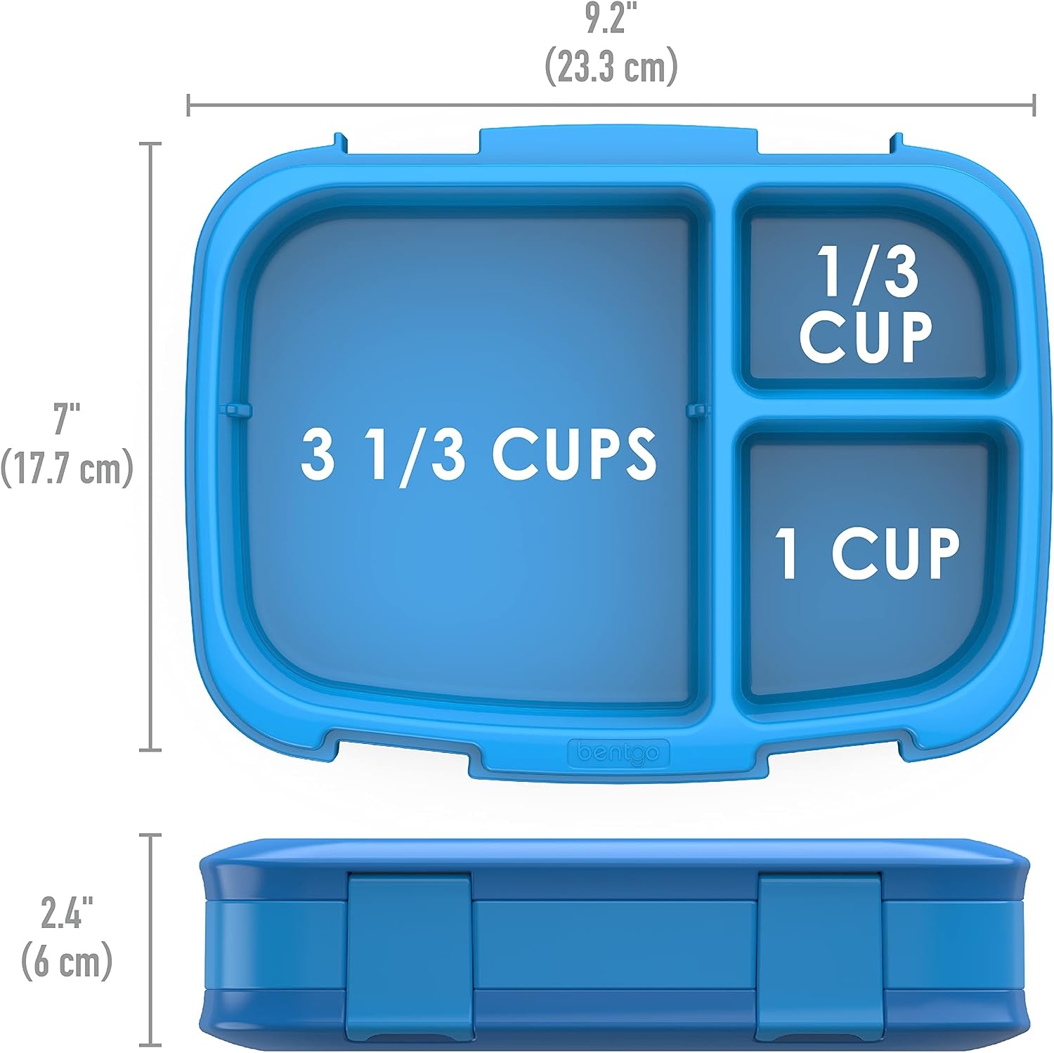 image:imageBentgo Fresh LeakProof Versatile 4Compartment BentoStyle Lunch Box with Removable Divider PortionControlled Meals for Teens and Adults OnTheGo BPAFree FoodSafe Materials BlueBlue