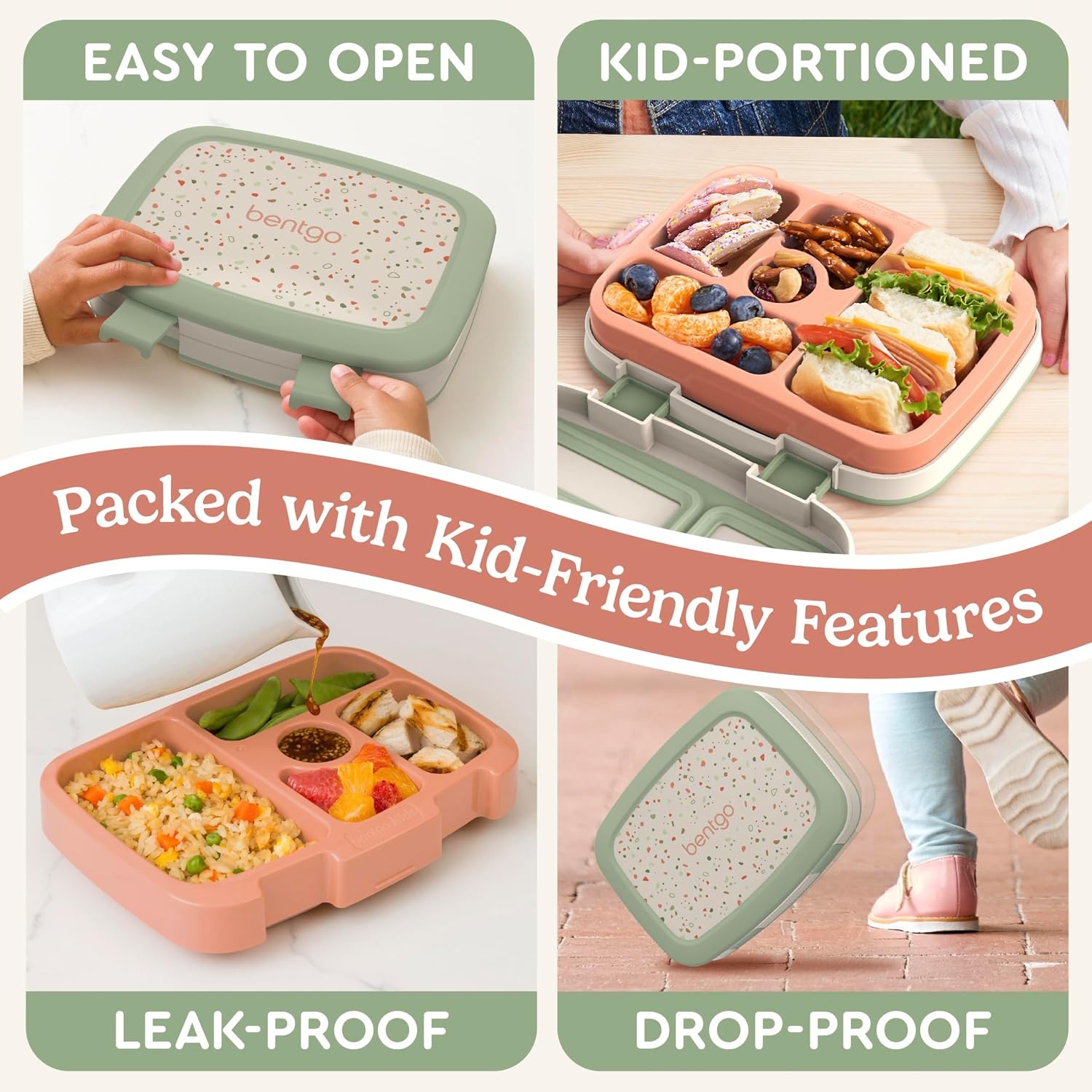 image:imageBentgo Kids 14 Backpack Set With Kids Prints Lunch Box Geo Speckle