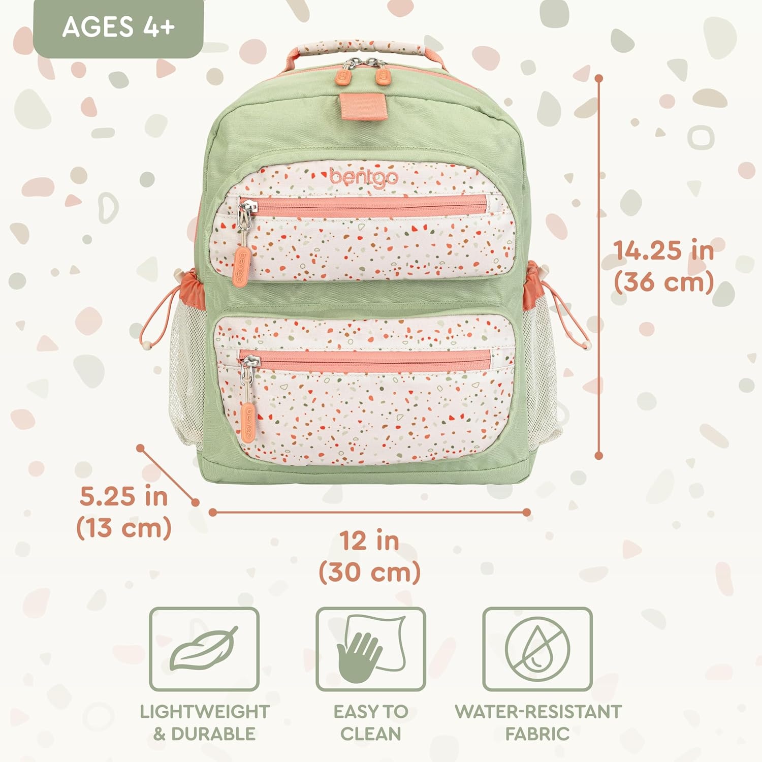 image:imageBentgo Kids 14 Backpack Set With Kids Prints Lunch Box Geo Speckle