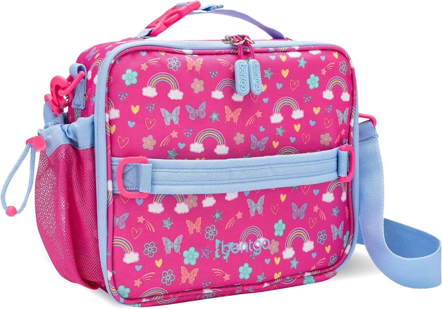 image:imageBentgo Kids Insulated Lunch Bag and Stainless Steel Lunch Box Set Rainbows amp Butterflies