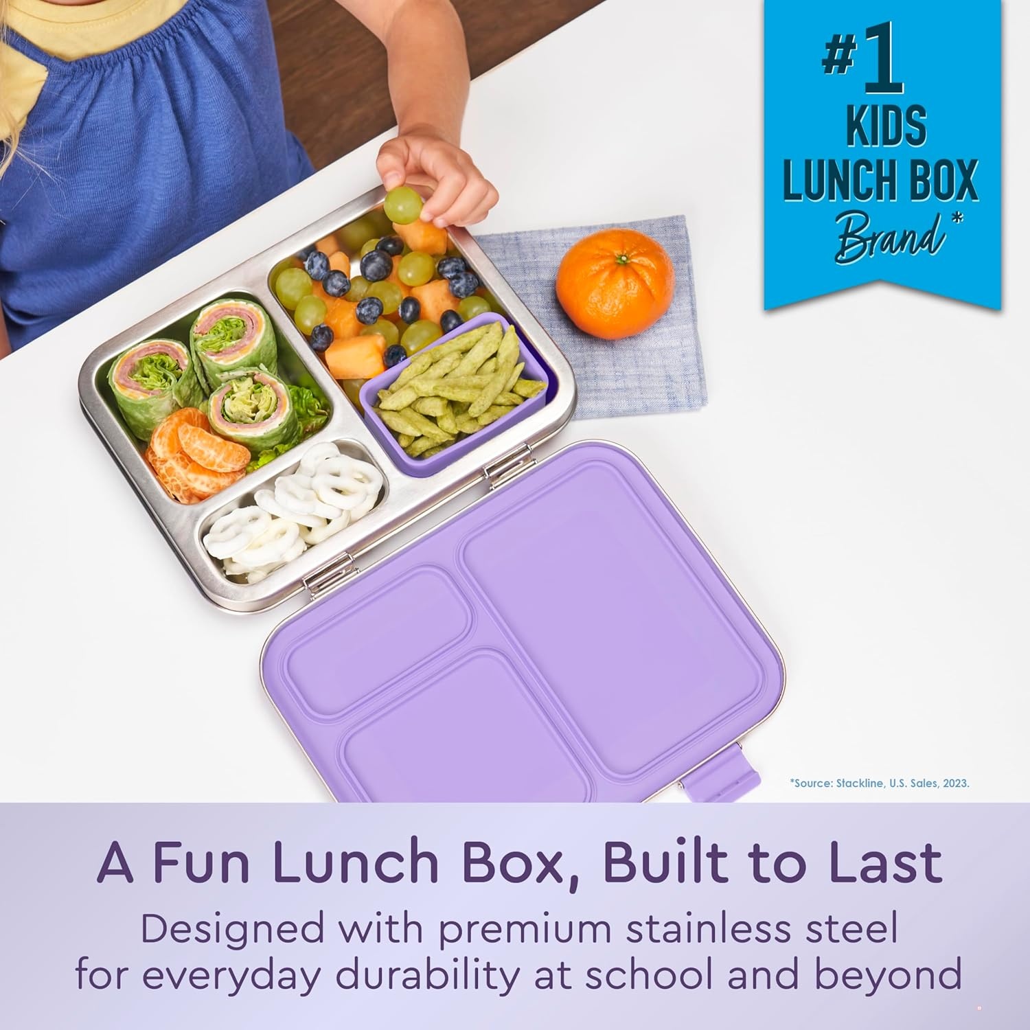 image:imageBentgo Kids Insulated Lunch Bag and Stainless Steel Lunch Box Set Unicorn