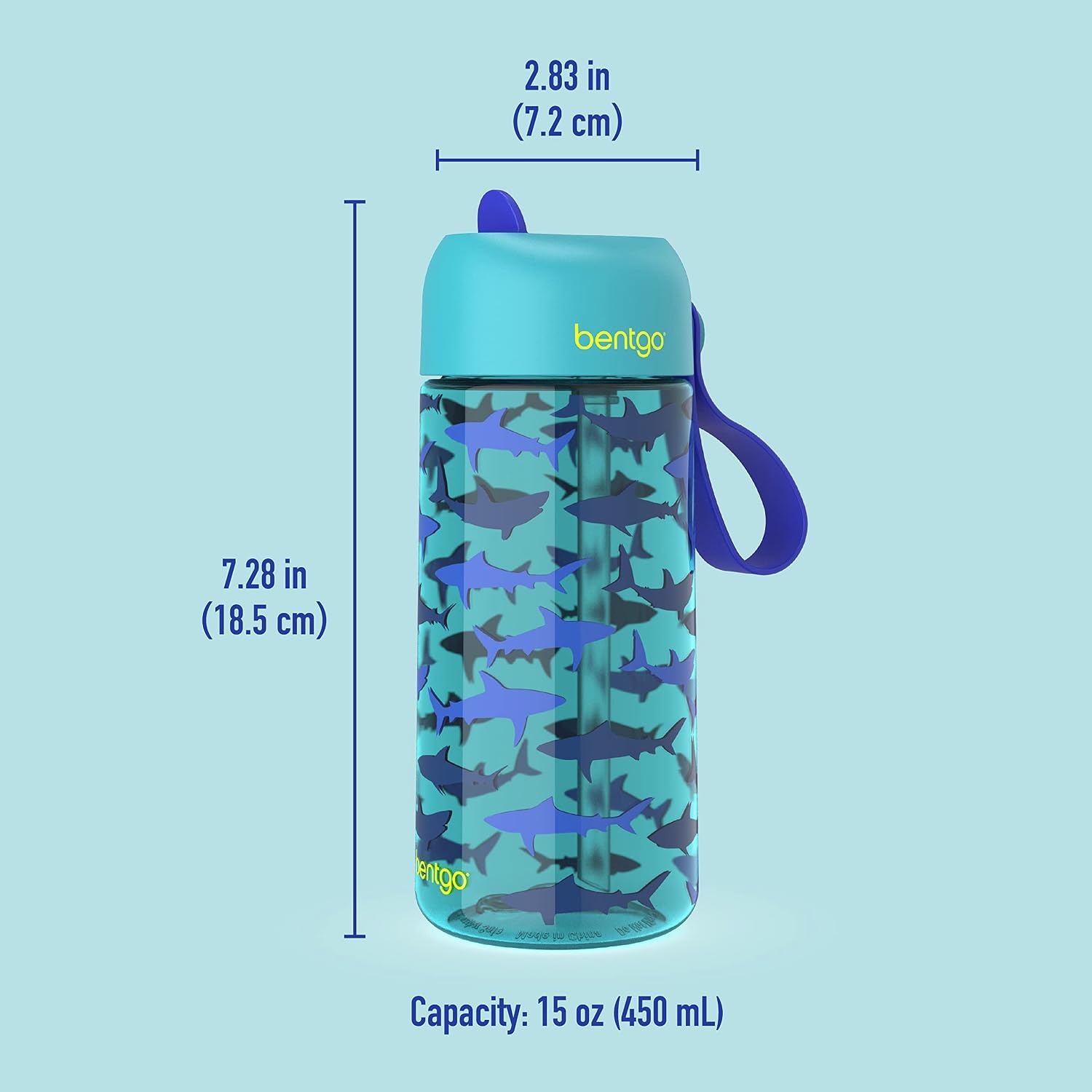 image:imageBentgo Kids Lunch Bag Set Water Bottle New amp Improved 2023 Shark