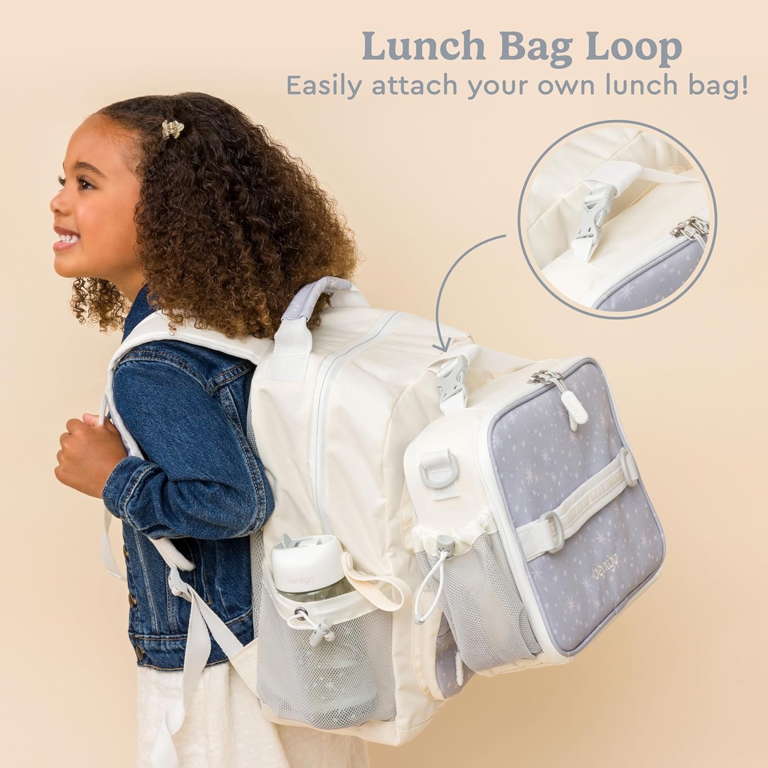 image:imageBentgo Kids Print Backpack Lightweight 14 Backpack for School Travel amp Daycare Ideal for Ages 4 Durable amp WaterResistant Roomy Interior amp Loop for Lunch Bag NEW Ballet amp BowsStarry Sprinkle