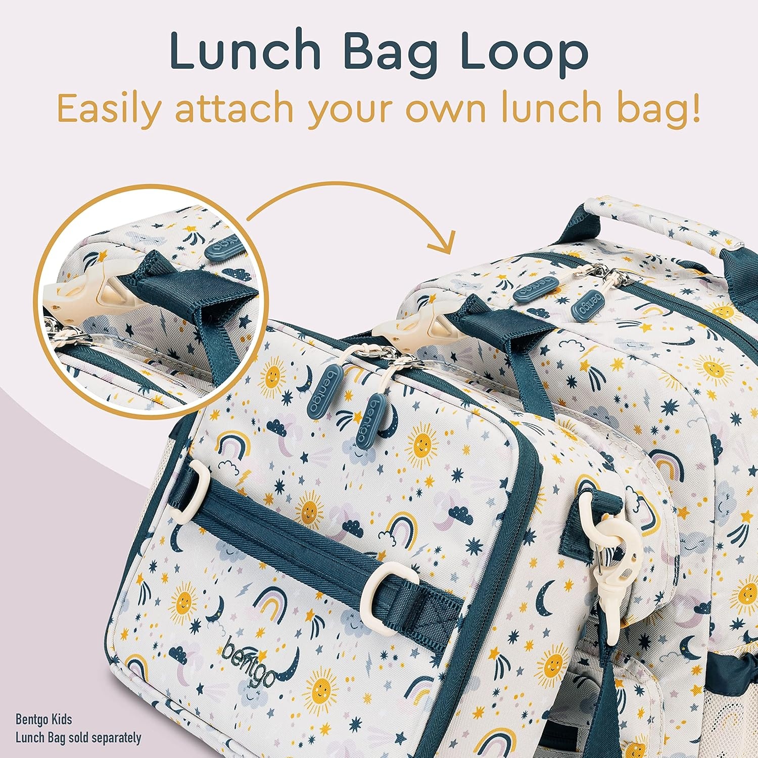 image:imageBentgo Kids Print Backpack Lightweight 14 Backpack for School Travel amp Daycare Ideal for Ages 4 Durable amp WaterResistant Roomy Interior amp Loop for Lunch Bag NEW Ballet amp BowsFriendly Skies