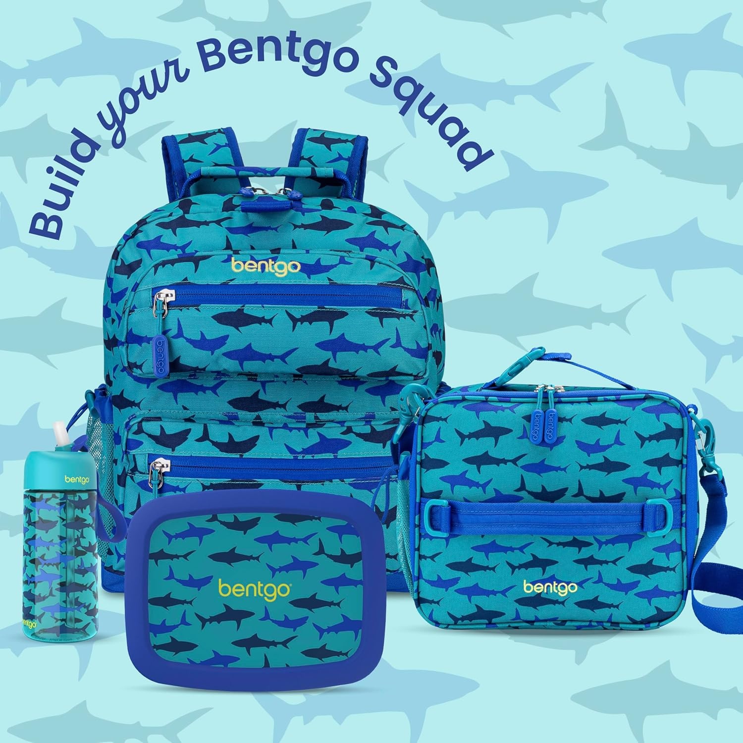 image:imageBentgo Kids Print Backpack Lightweight 14 Backpack for School Travel amp Daycare Ideal for Ages 4 Durable amp WaterResistant Roomy Interior amp Loop for Lunch Bag NEW Ballet amp BowsShark