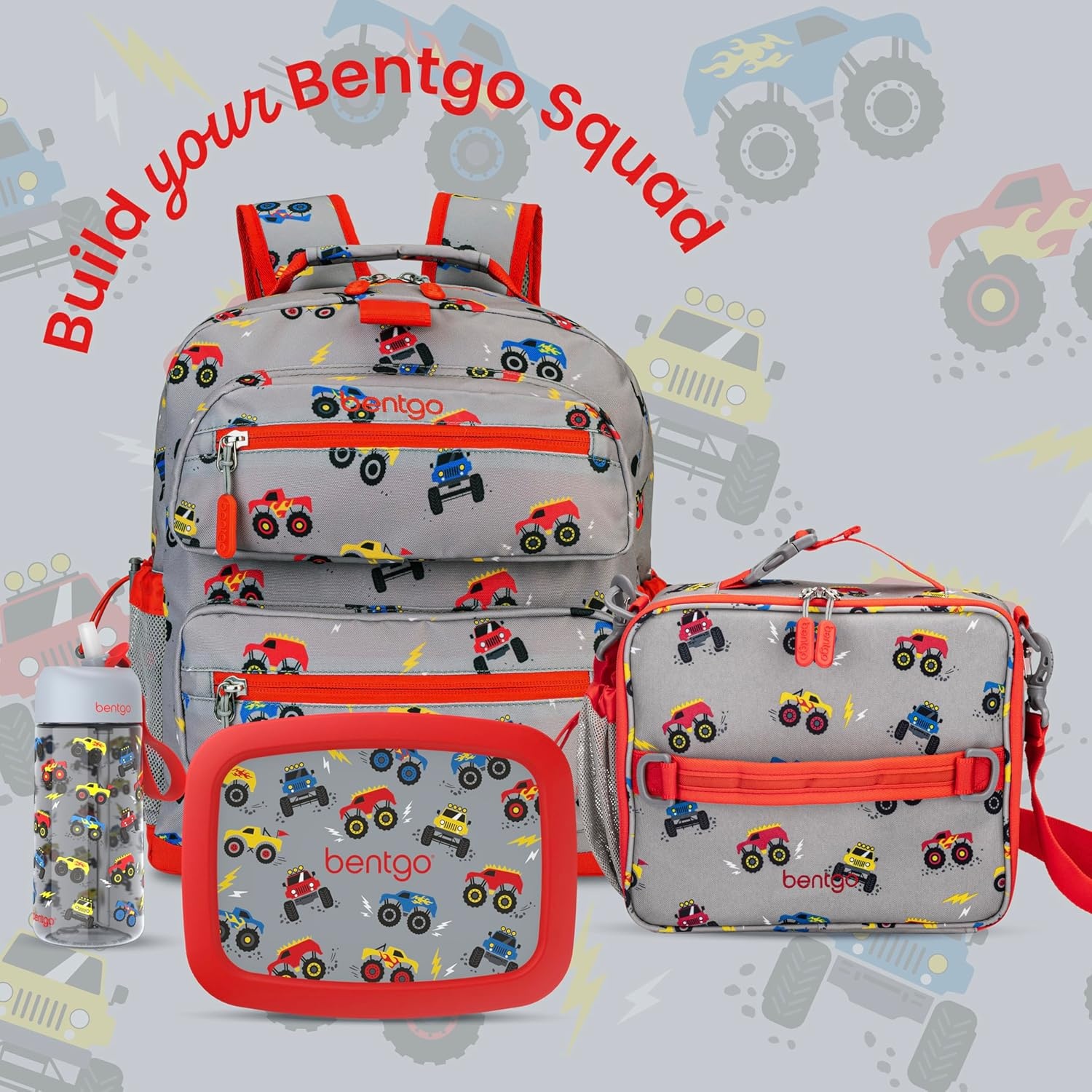 image:imageBentgo Kids Print Backpack Lightweight 14 Backpack for School Travel amp Daycare Ideal for Ages 4 Durable amp WaterResistant Roomy Interior amp Loop for Lunch Bag NEW Ballet amp BowsTrucks