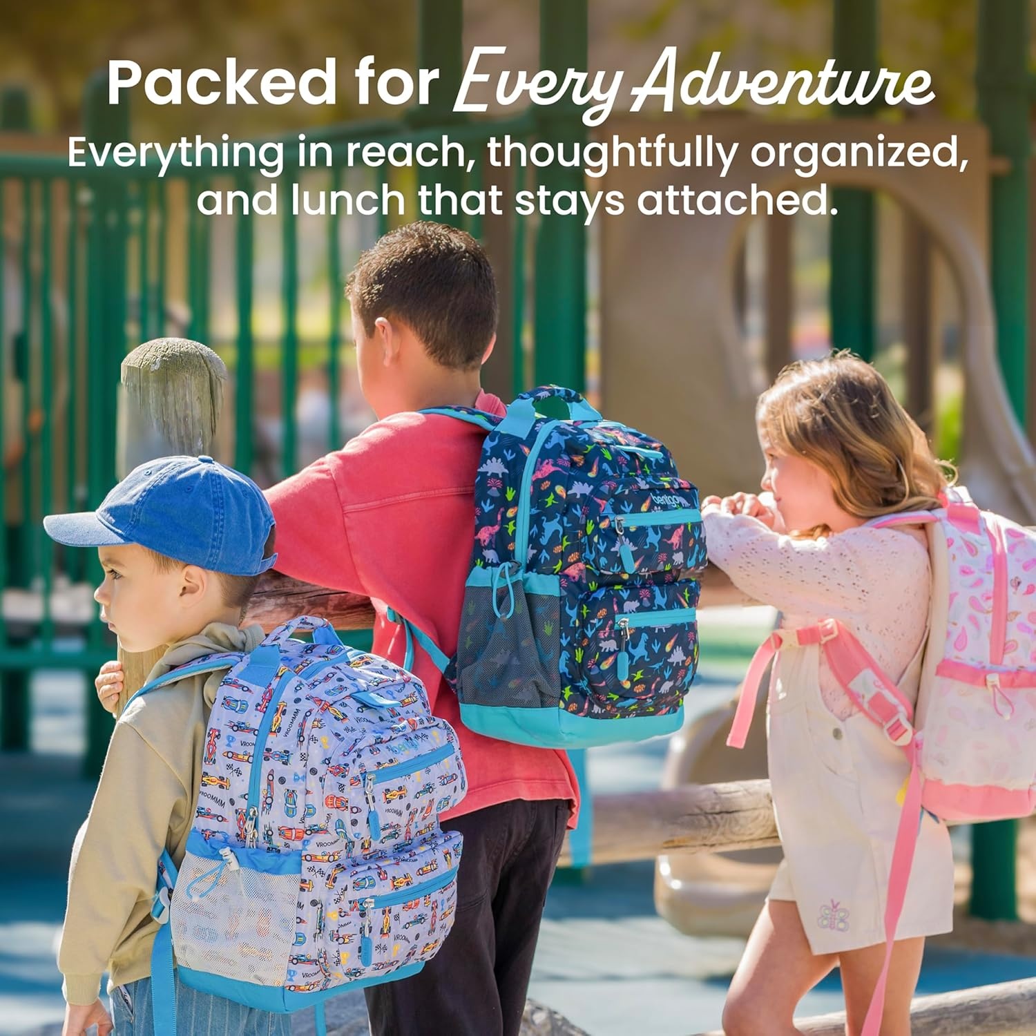 image:imageBentgo Kids Print Backpack Lightweight 14 Backpack for School Travel amp Daycare Ideal for Ages 4 Durable amp WaterResistant Roomy Interior amp Loop for Lunch Bag NEW Ballet amp BowsBlooming Floral